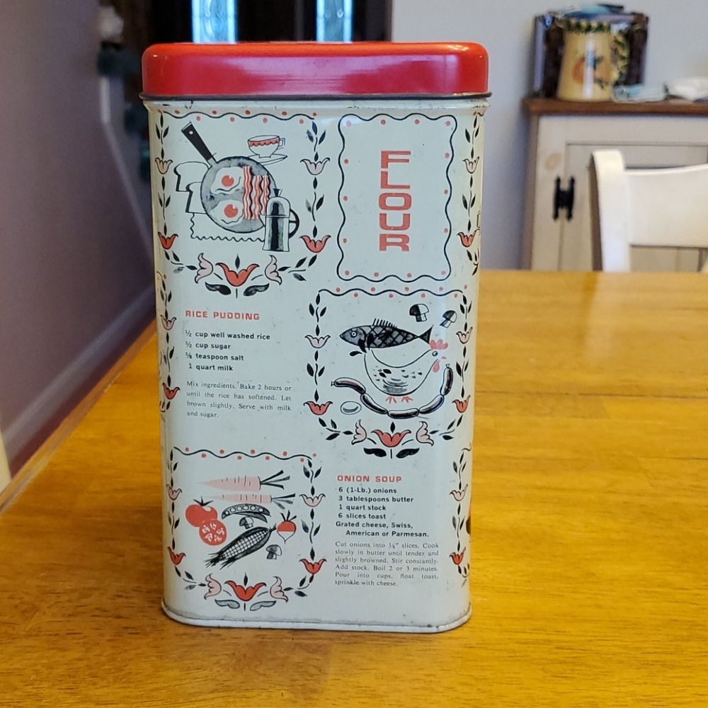 Cheinco recipe motif tin